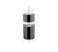 UFI 87.011.00 Filtre, système hydraulique de travail