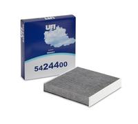 UFI Filters, Charcoal Cabin Filter 54.244.00, Filtre à cabine de Remplacement, Adapté aux Voitures, Applicable sur Divers Modèles de Dacia et Renault