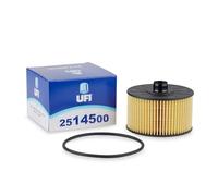 UFI Filters, Filtre à Huile 25.145.00, Filtre à Huile de Remplacement, Adapté aux Voitures, Applicable sur Différents Modèles Dacia, Mercedes Benz, Nissan, Renault et Smart