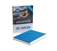 UFI Filters, Filtre d'Habitacle ARGENTIUM 34.109.00, Filtre d'Habitacle de Remplacement, Adapté à la Voiture, Applicable sur Différents Modèles Audi, Skoda et Volkswagen