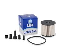 UFI Filters, Filtre Diesel 26.003.00, Filtre à carburant de Remplacement, Adapté aux Voitures, Applicable sur Divers Modèles Citroën, Fiat, Lancia, Peugeot et Suzuki