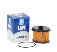 UFI Filters, Filtre Diesel 26.688.00, Filtre à Carburant de Remplacement, Adapté aux Voitures, Applicable sur Divers Modèles tels que Citroen, Peugeot, Fiat et Toyota