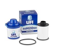 UFI Filters, Filtre Diesel 60.H2O.00, Filtre à Carburant de Remplacement, Adapté aux Voitures, Applicable sur Divers Modèles tels que Citroën, Fiat et Peugeot