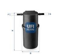 UFI Filtre À Carburant Compatible Pour VW Crafter 30-35 Bus