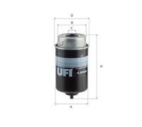 UFI Filtre à Carburant Insert pour Land Rover Range 4.4 D V8 4x4