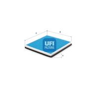 UFI Filtre Habitacle Anti-Bactérien Pollenfilter Pour Chevrolet Spark M300
