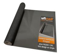 uficell® VinoSound Rigid Premium sous-couche acoustique isolante aux bruits d'impact pour sols vinyles rigides à clipser - Résistance à la compression : 1900 kPa - Épaisseur : 1,5 mm (40 m²)
