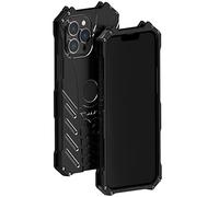 UFinetech Design Creux Style Chauve-Souris iPhone 14 Pro Max Coque, Antichoc Militaire Bumper Armor Anti-Rayures Béquille Bat, Métal Rigide 2022 Protection Housse Etui iPhone 14 Pro Max (6,7 Pouces)