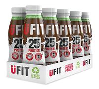 Ufit Lot de 10 milkshakes à haute teneur en protéines saveur chocolat 330 ml