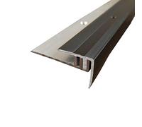 ufitec® Profi Smart Profilsystem pour sols en vinyle - adapté pour des hauteurs de revêtement de 5-9 mm - ALU anodisé (profil pour bord de marchepied | Longueur : 270 cm, bronze foncé)