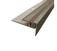 ufitec® TPL Profi profil de bord d'escalier pour parquets et sols stratifiés - Largeur de couverture: 28 mm - à deux pièces, vissable et adapté pour des hauteurs de revêtement de 7 à 16 mm