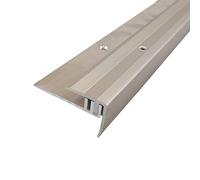 ufitec® TPL Profi profil de bord d'escalier pour parquets et sols stratifiés - Largeur de couverture: 28 mm - à deux pièces, vissable et adapté pour des hauteurs de revêtement de 7 à 16 mm
