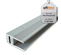 ufitec® TPL Profi profil de finition pour parquets et sols stratifiés - Largeur de couverture: 21 mm - en deux pièces, vissable et adapté pour des hauteurs de revêtement de 7-16 mm