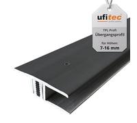 ufitec® TPL Profi profil de transition pour parquets et sols stratifiés - Largeur de couverture: 33 mm - en deux pièces, vissable et adapté aux hauteurs de revêtement de 7 à 16 mm
