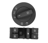UFITIDU Lève vitre Pour Passat B6 CC Pour Caddy Pour Touran Bouton De Commutation De Commande De Phare De Fenêtre 1K0941431Q 1K4959857B(2piece)