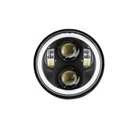 UFITIDU Phare De Moto Phare Avant Moto 1 Pièce 5.75 Pouces Pour Sportster 1200 883 Pour Street 500 750 5-3/4 Projecteur LED Halo Angel Eyes