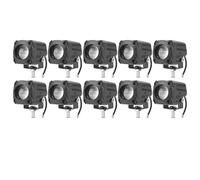 UFITIDU Phare De Moto Phare LED Moto 12 V-48 V Éclairage Pour Scooter UTV ATV Projecteurs Auxiliaires Feu Antibrouillard(10piece)