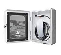 Ufixed Boîte de Protection Murale pour Tesla Wall Connector Gen 3 - Étanche, Verrouillable, avec Fenêtre et Aération - Boîtier de Recharge Extérieur pour Véhicules Électriques