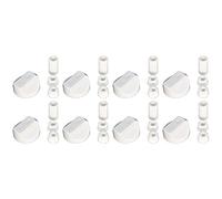 Ufixt & # 174 ; 8 x Candy, Cannon, Comet, Creda, Crosslee et Hoover universel cuisinière/four/grill Bouton de commande et adaptateurs Blanc