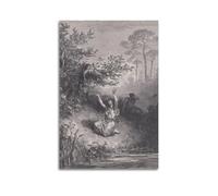 UFJWK55F99 1870 Gustave Dore Gravure Indian Mother And Her Dead Child Poster Peinture décorative sur toile Poster mural et impression d'art sans cadre 50 x 75 cm