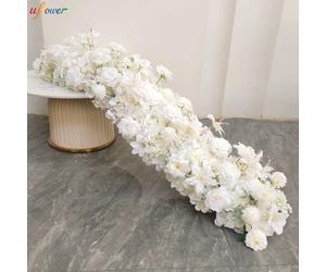 Uflower 100/200cm fleur rangée coureur fleurs artificielles Table pièce maîtresse décoration de mariage fleurs toile de fond mur Arches décor K