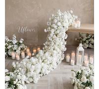 Uflower 200 cm luxe artificielle rangée de fleurs Arrangement pour Table de mariage pièce maîtresse fleurs décoration fausse fleur décor MC80209