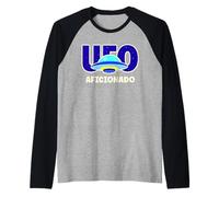 UFO Aficionado Soucoupe Volante rétro Manche Raglan