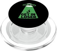 UFO Alien Abduction Get in Loser PopSockets PopGrip pour MagSafe