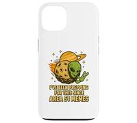 UFO Alien sur Astéroïde Interstellaire pour Area 51 Memes Lovers Coque pour iPhone 13