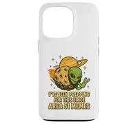 UFO Alien sur Astéroïde Interstellaire pour Area 51 Memes Lovers Coque pour iPhone 13 Pro