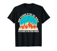 UFO amusant randonnée rétro espace extraterrestre pour les observateurs Sky Gazers T-Shirt