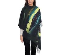 Ufo At Night Écharpe tendance en cachemire doux et chaud pour cadeau 198,1 x 71,1 cm