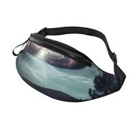 UFO at Night Print Sac banane unisexe réglable léger accessoire de voyage sac à main équipement d'extérieur