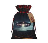 Ufo At Night Sac cadeau avec cordon de serrage respectueux de l'environnement