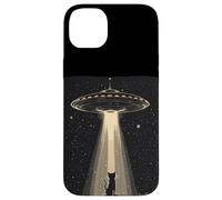 UFO Beams a Cat for Hilarous Alien Tales Coque pour iPhone 14 Plus