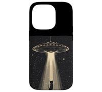 UFO Beams a Cat for Hilarous Alien Tales Coque pour iPhone 14 Pro