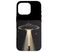 UFO Beams a Cat for Hilarous Alien Tales Coque pour iPhone 16 Pro
