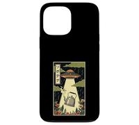 UFO Bouilloire à thé Vintage Japonais avec enlèvement Extraterrestre Coque pour iPhone 13 Pro Max