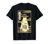 UFO Bouilloire à thé Vintage Japonais avec enlèvement Extraterrestre T-Shirt