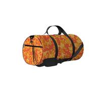 UFO Camouflage Diverses Nuances Orange Rouge Sac de Sport Sac fourre-Tout Sac de Sport étanche avec bandoulière Fermeture éclair 2 Poches latérales pour Homme et Femme, Sac à bandoulière de Voyage et