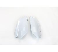 UFO Capots Latéraux Porte-Nombre Honda Crf 450 R 2011-2012 Blancs