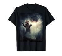 UFO Cat Abduction Photo drôle de théoriciens du complot Unisexe T-Shirt