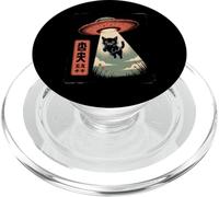 UFO Cat Enlèvement d'un Chaton Extraterrestre Amusant, Science-Fiction Vintage PopSockets PopGrip pour MagSafe