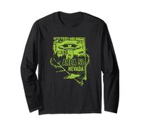 UFO Distressed Area 51 Soucoupe Volante Extraterrestre Extraterrestre Manche Longue