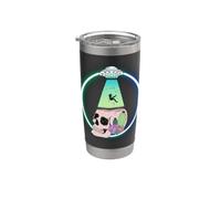 UFO Enlèvement Crâne Cactus Cosmique Science Fiction Art Gobelet isotherme en acier inoxydable double paroi