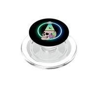 UFO Enlèvement Crâne Cactus Cosmique Science Fiction Art PopSockets PopGrip pour MagSafe