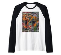 UFO Flying Saucer Invasion Sience Fiction des années 1950 Manche Raglan
