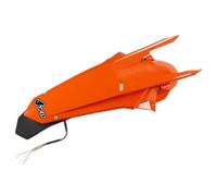 UFO Turkey Garde-boue arrière 127 Enduro LED Orange compatible KTM EXC/EXC‑F 2017‑2019