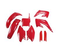 Ufo Honda Cr 125/250 2004-2004 Hokit102f-070 Fork Protectors & Plastics Kit Rouge