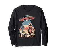 UFO in The Desert Retro Alien Science-Fiction Manche Longue